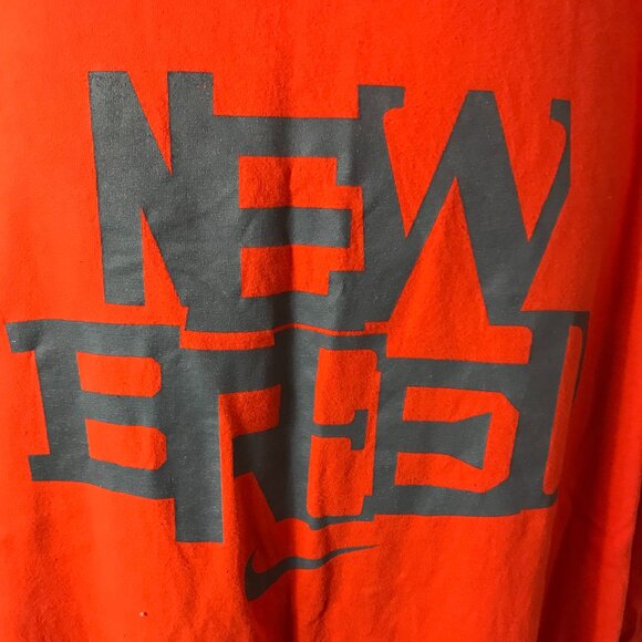 Nike New Breed Logo Activewear Athletic Sport Cut Tee Shirt - Picture 3 of 5